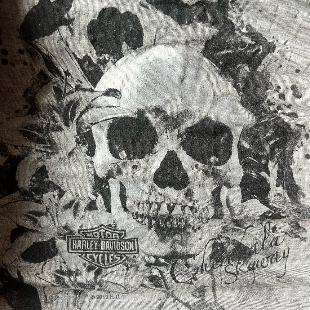 Harley-Davidson Gray Skull Tank Top